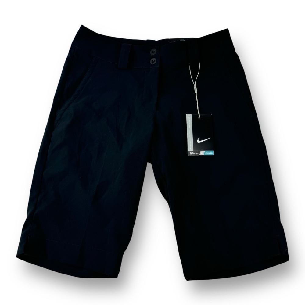 Nike Golf Women's Tour Performance Modern Rise Shorts Black Size 0 NWT